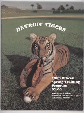 1983 Detroit Tigers - Game Programs #SPTR - Spring Training (Detroit Tigers Mascot)