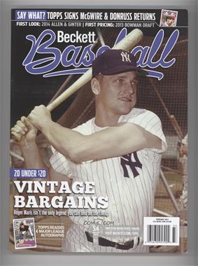 1984-Now Beckett Baseball - [Base] #02-14 - February 2014 (Roger Maris)