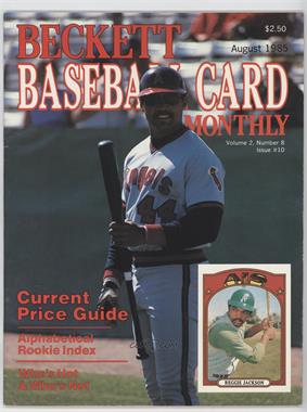1984-Now Beckett Baseball - [Base] #10 - August 1985 (Reggie Jackson)