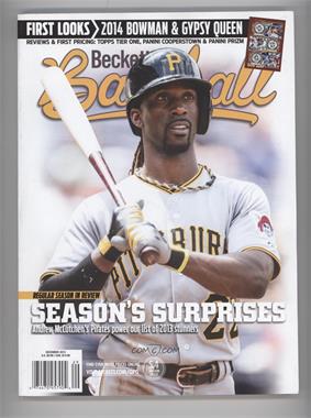 1984-Now Beckett Baseball - [Base] #12-13 - December 2013 (Andrew McCutchen)