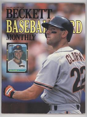1984-Now Beckett Baseball - [Base] #52 - July 1989 (Will Clark) [Good to VG‑EX]