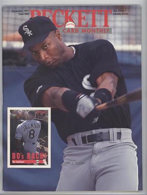 1984-Now Beckett Baseball - [Base] #80 - November 1991 (Bo Jackson) [Good to VG‑EX]