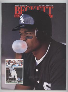 1984-Now Beckett Baseball - [Base] #94 - January 1993 (Frank Thomas)