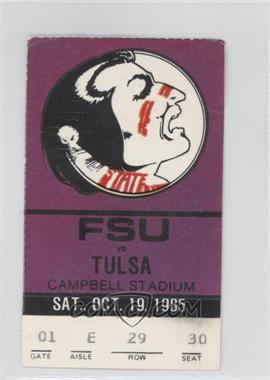 1985 Florida State Seminoles - Football Ticket Stubs #10-19 - vs. Tulsa Golden Hurricane