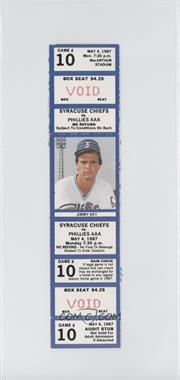1987 Syracuse Chiefs - Ticket Stubs #10 - May 4 (Jimmy Key)