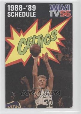 1988-89 Boston Celtics - Team Schedules #_LABI - Larry Bird [Good to VG‑EX]