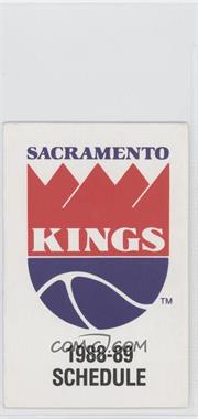 1988-89 Sacramento Kings - Team Schedules #_SAKI - Sacramento Kings