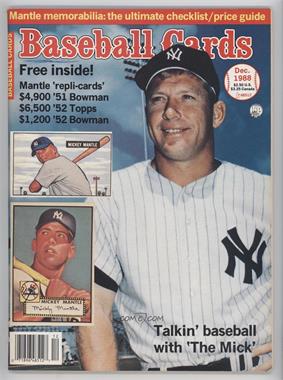 1988 Baseball Cards Magazine - [Base] #12 - December (Mickey Mantle) [Good to VG‑EX]