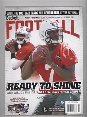 1989-Now Beckett Football - [Base] #10-13 - October 2013 (EJ Manuel, Geno Smith)