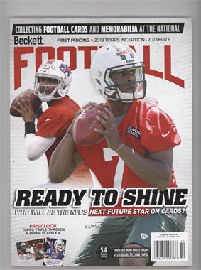 1989-Now Beckett Football - [Base] #10-13 - October 2013 (EJ Manuel, Geno Smith)