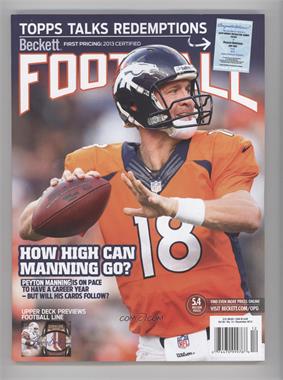 1989-Now Beckett Football - [Base] #12-13 - December 2013 (Peyton Manning)