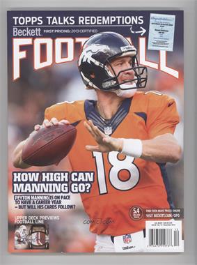 1989-Now Beckett Football - [Base] #12-13 - December 2013 (Peyton Manning)