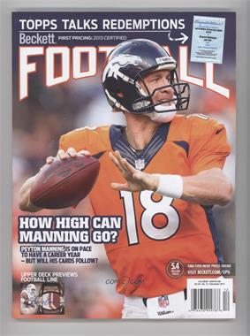 1989-Now Beckett Football - [Base] #12-13 - December 2013 (Peyton Manning)