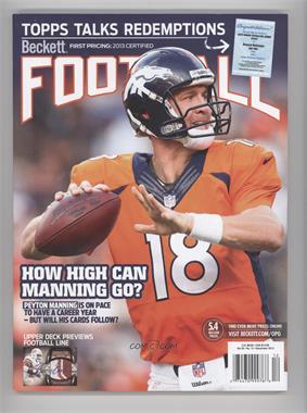 1989-Now Beckett Football - [Base] #12-13 - December 2013 (Peyton Manning)