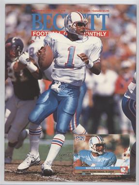 1989-Now Beckett Football - [Base] #18 - September 1991 (Warren Moon)