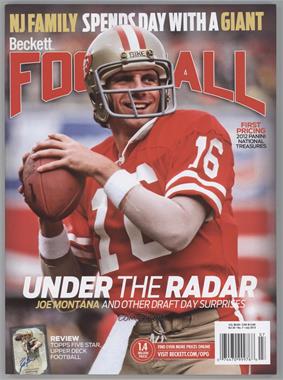 1989-Now Beckett Football - [Base] #7-13 - July 2013 (Joe Montana)