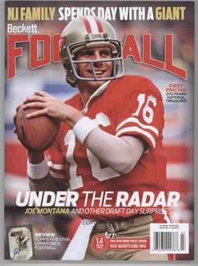 1989-Now Beckett Football - [Base] #7-13 - July 2013 (Joe Montana)