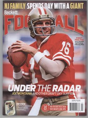 1989-Now Beckett Football - [Base] #7-13 - July 2013 (Joe Montana)