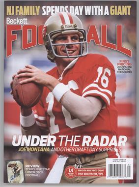 1989-Now Beckett Football - [Base] #7-13 - July 2013 (Joe Montana)