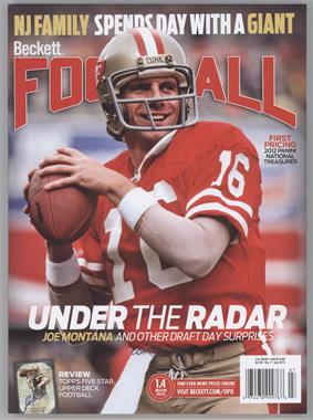 1989-Now Beckett Football - [Base] #7-13 - July 2013 (Joe Montana)