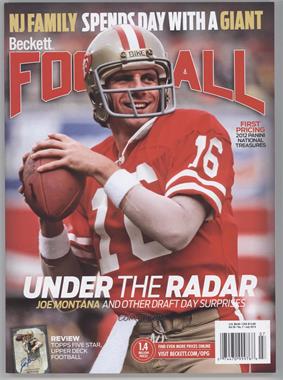 1989-Now Beckett Football - [Base] #7-13 - July 2013 (Joe Montana)