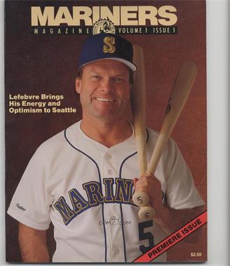 1989-Now Seattle Mariners - Mariners Magazine #1-1 - Jim Lefebvre [Good to VG‑EX]