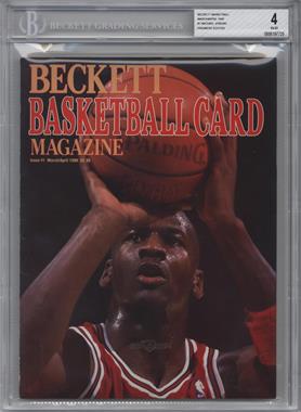 1990-Now Beckett Basketball - [Base] #1 - March/April 1990 (Michael Jordan) [BGS 4 VG‑EX]