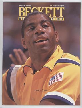 1990-Now Beckett Basketball - [Base] #13 - August 1991 (Magic Johnson)
