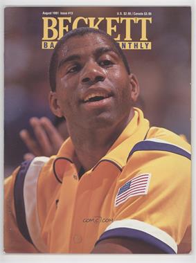 1990-Now Beckett Basketball - [Base] #13 - August 1991 (Magic Johnson) [Good to VG‑EX]