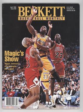 1990-Now Beckett Basketball - [Base] #69 - April 1996 (Magic Johnson) [Good to VG‑EX]
