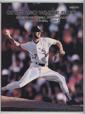1991 Chicago White Sox - Game Programs #4-18 - Opening Week April 18-28 (Bobby Thigpen)