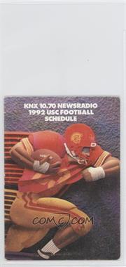 1992 USC Trojans - Football Team Schedules #SCTR - Southern California (USC) Trojans