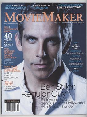 1993-Now Moviemaker - [Base] #76 - Summer 2008 (Ben Stiller) [Good to VG‑EX]