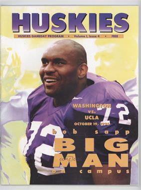 1996 Washington Huskies - Gameday Magazine Game Programs #1-4 - October 19 vs. UCLA (Bob Sapp)