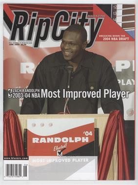 2004 Rip City Magazine - [Base] #6 - June (Zach Randolph)