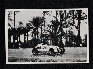 1937-39 Werbegemeinschaft Saarlauterner Zigaretten Deutscher Kraftfahrsport - Tobacco [Base] #57 - Caracciola auf Mercedes-Benz… [Poor to Fair]