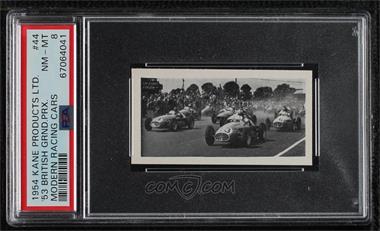 1954 Kane Modern Racing Cards - [Base] #44 - Start of the 1953 British Grand Prix at Silverstone [PSA 8 NM‑MT]