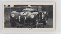 Peter Walker driving a 3.5-litre Jaguar at Dundrod