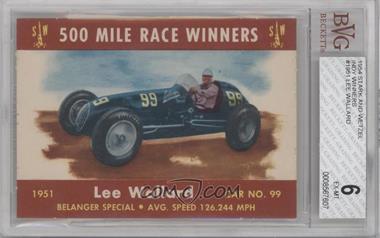 1954 Stark and Wetzel Indy Winners - [Base] #1951 - Lee Wallard [BVG 6 EX‑MT]