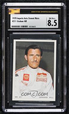 1970 Auto Stemmi Moto - [Base] #211 - Graham Hill [CSG 8.5 NM/Mint+]