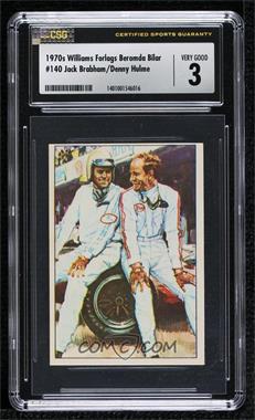 1970s Williams Forlags Beromda Bilar - [Base] #140 - Jack Brabham, Denny Hulme [CSG 3 VERY GOOD]