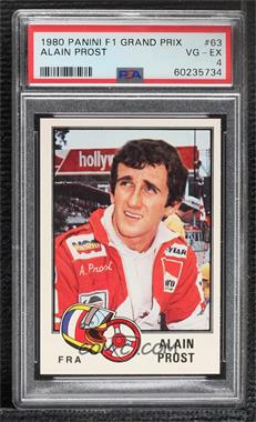 1980 Panini F1 Grand Prix Album Stickers - [Base] #63 - Alain Prost [PSA 4 VG‑EX]