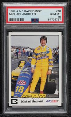 1987 CDA PPG Indy Car World Series - [Base] #18 - Michael Andretti [PSA 10 GEM MT]