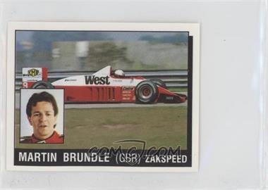 1987 Panini Motor Adventures Album Stickers - [Base] #102 - Martin Brundle