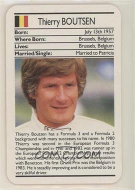 1988 Ace Fact Pack Sporting Greats Motor Racing - [Base] #_THBO - Thierry Boutsen