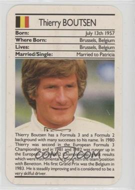 1988 Ace Fact Pack Sporting Greats Motor Racing - [Base] #_THBO - Thierry Boutsen