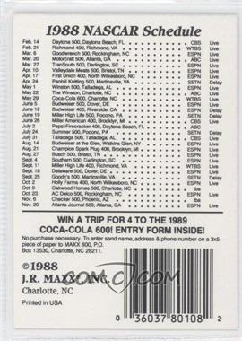 1988 Maxx - [Base] #19.1 - Checklist - Cards 1-25 (No Sheriar Press Myrtle Beach)
