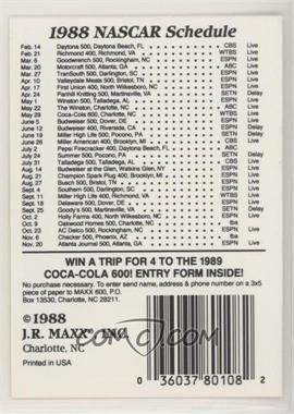 1988 Maxx - [Base] #19.1 - Checklist - Cards 1-25 (No Sheriar Press Myrtle Beach)