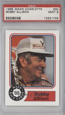 1988 Maxx - [Base] #30 - Bobby Allison [PSA 9 MINT]