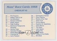 Checklist - Cards 26-50 (#43: Daytona Int. Speedway)